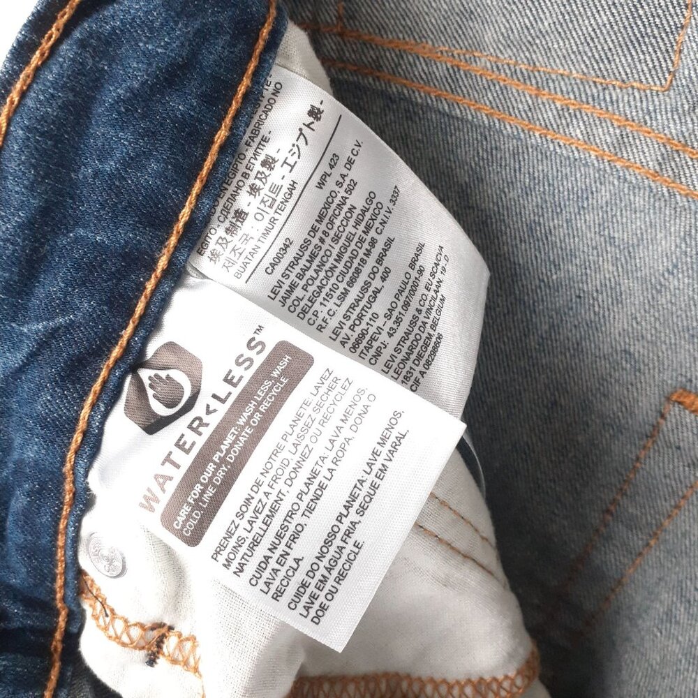 Levis Mens 502 Taper Fit Jeans Size 29W 32L Medium Wash Denim - Picture 6 of 13